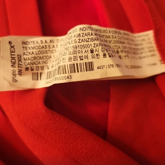 Zara Red Crisscross Backless Mini Dress - Picture 10 of 11